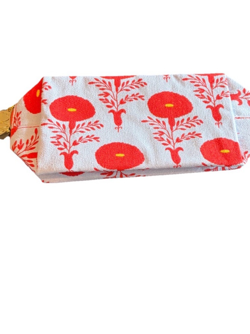 Estée Lauder floral Printed Rectangular Pouch Coral makeup bag cosmetic
